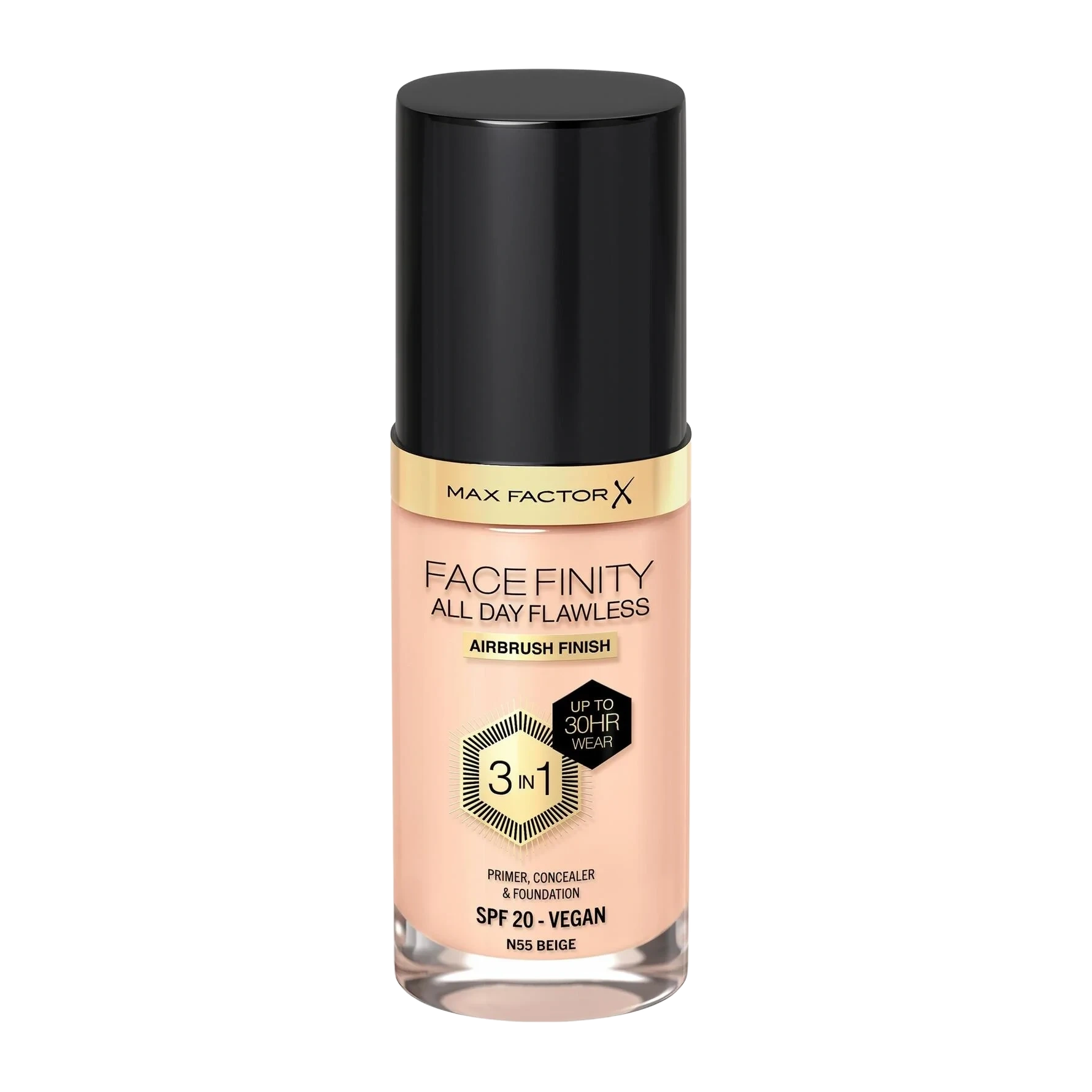 Max Factor Facefinity All Day Flawless 3-In-1 Foundation 55 Beige