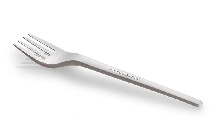 Gaffel cpla vaskbar hvit 168mm   50stk