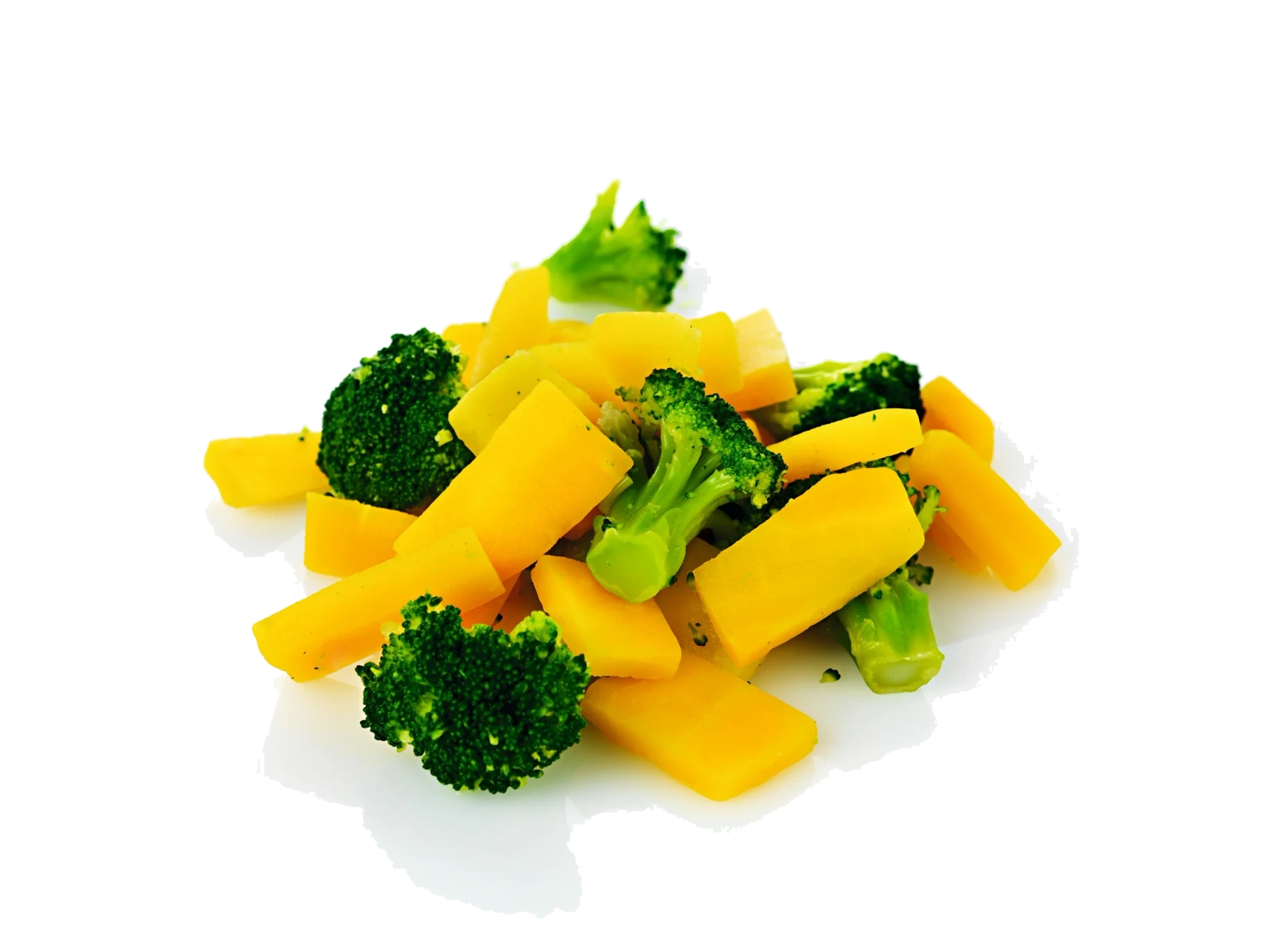 Broccoli och gul morot