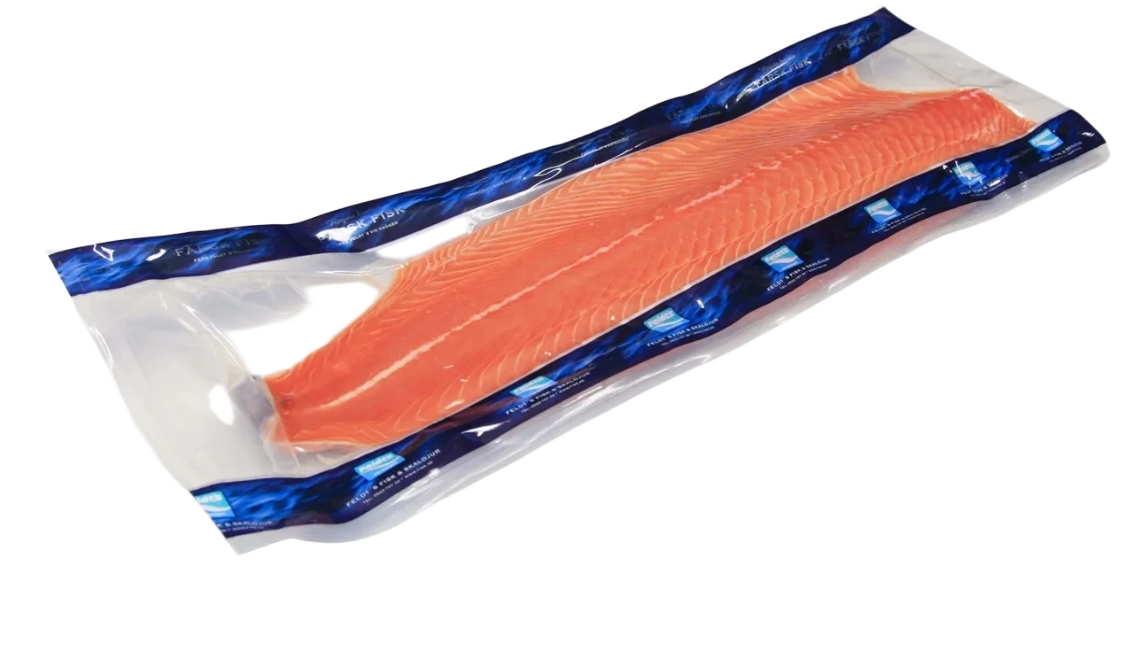 Laxfilé med skinn c-trim
