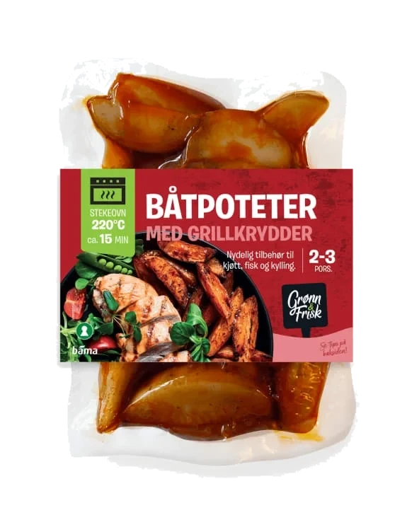 Båtpoteter m/Grillkrydder 400g Grønn&Frisk