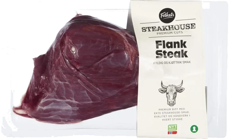 Storfe Flanksteak Ca600g Folkets