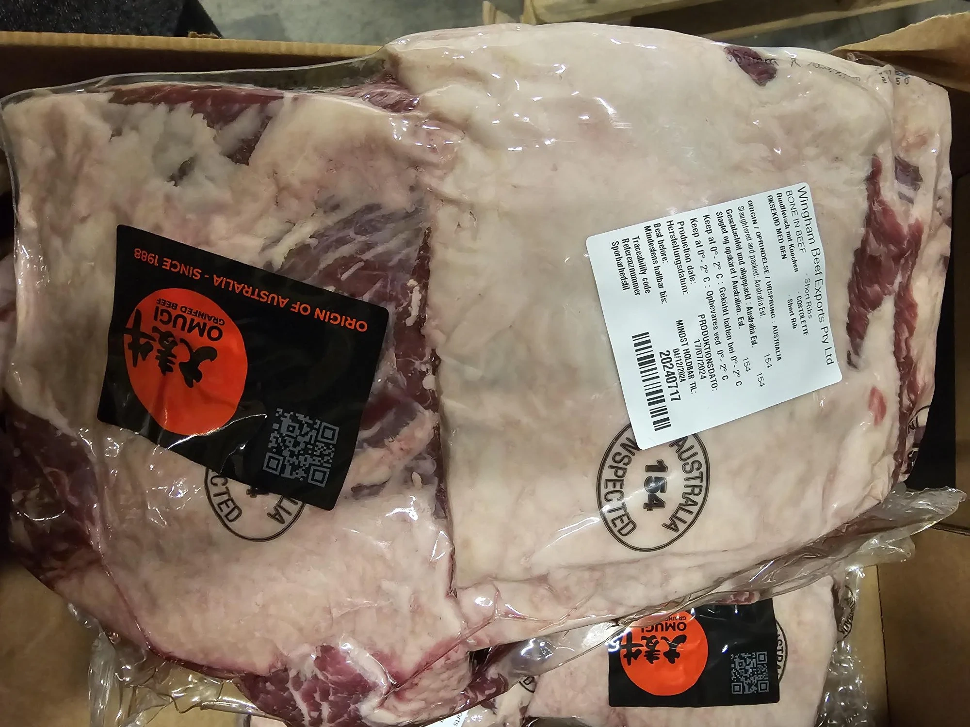 Short ribs, grain fed, kylvara
