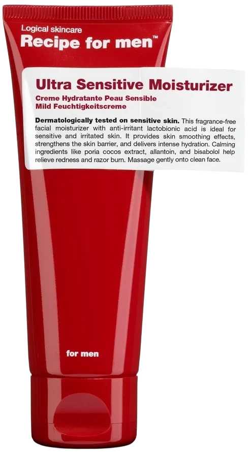 Recipe For Men Ultra Sensitive Moisturizer Day Creme 75 ml