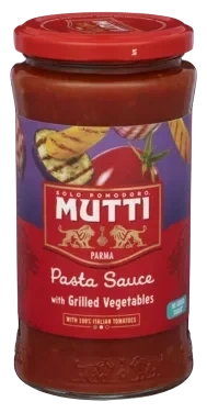 Pastasaus m/Grillede Gr.Saker 400g Mutti