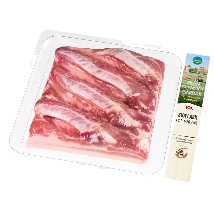 Sidfläsk Färskt i bit ca 600g ICA