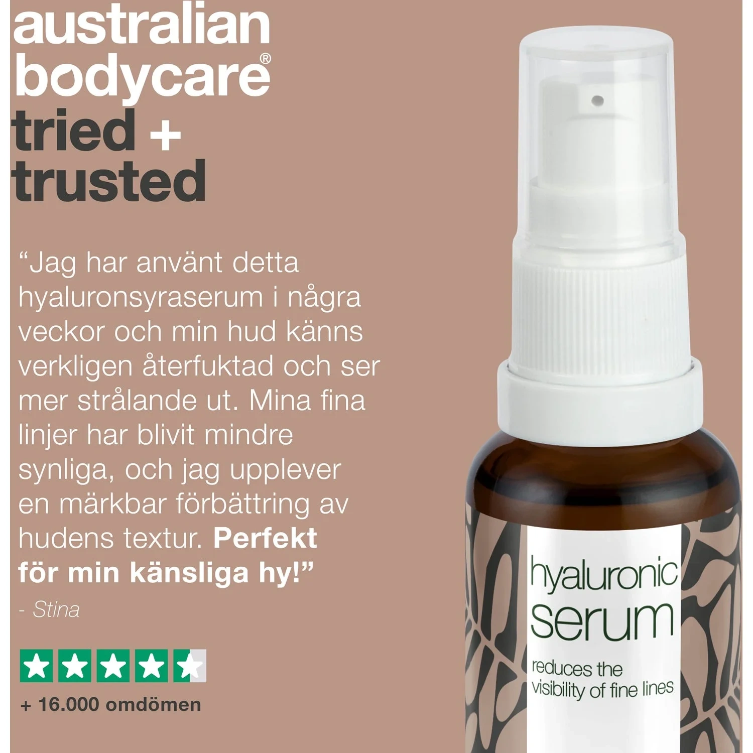 Australian Bodycare 2% Hyaluronic Acid Serum – Hydrates, Soothes And Softens Sensitive Skin 30 ml