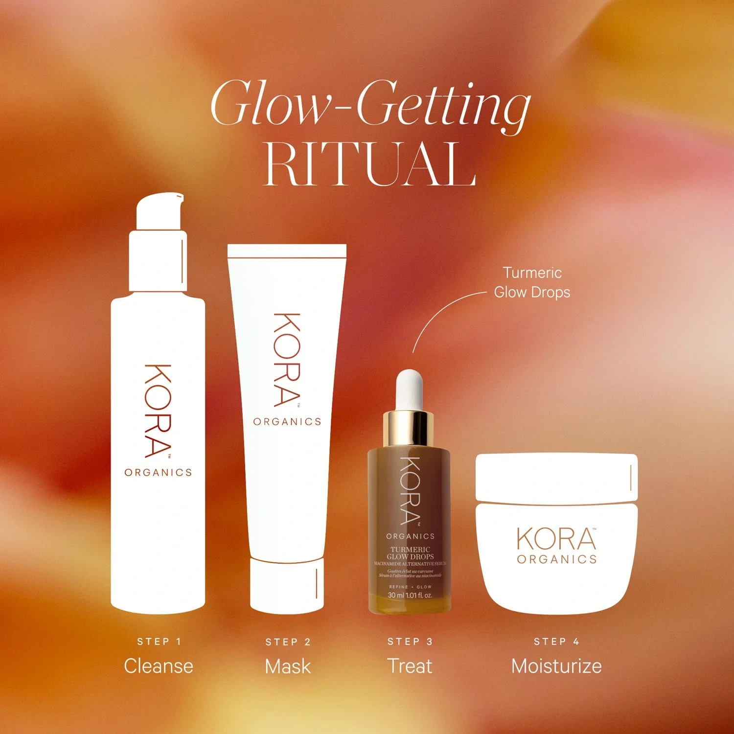KORA Organics Turmeric Glow Drops Niacinamide Alternative Serum