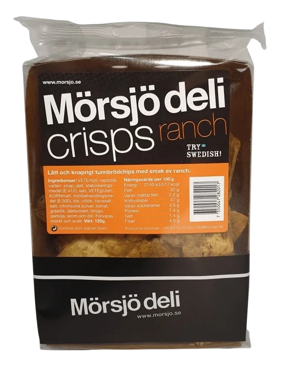 Tunnbrødcrisp Ranch 120g Mörsjö Deli