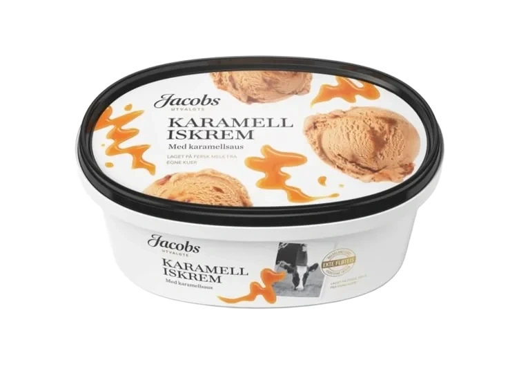 Iskrem Karamell 0,7l Jacobs Utvalgte