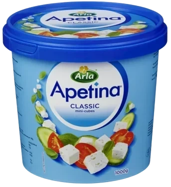 Apetina hvit ost ternet i lake  1,6kg