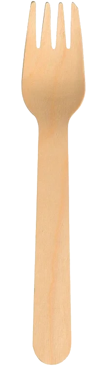 Gaffel gastro 16cm brun birketre komposterbar 100stk
