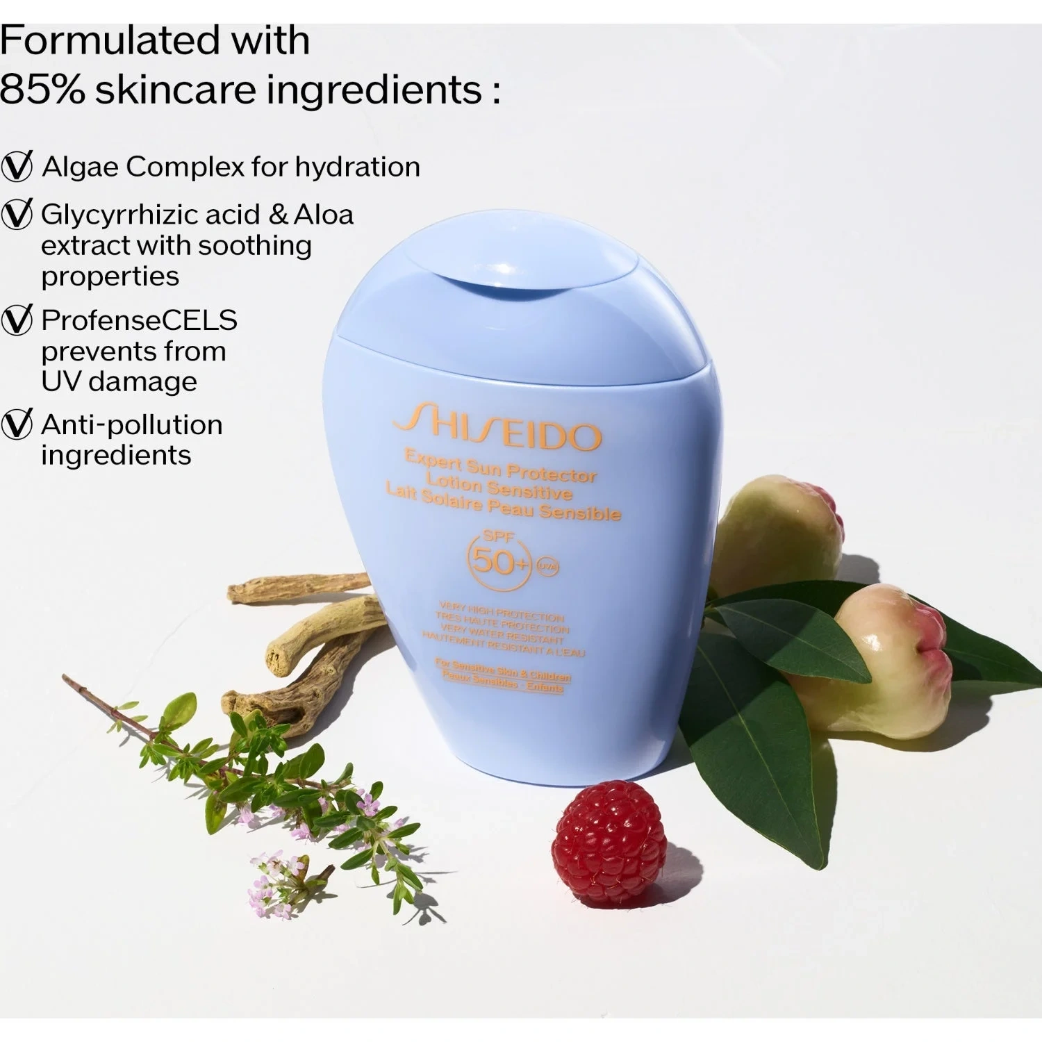 Shiseido Global Suncare Suncare Lotion Sensitive SPF 50
