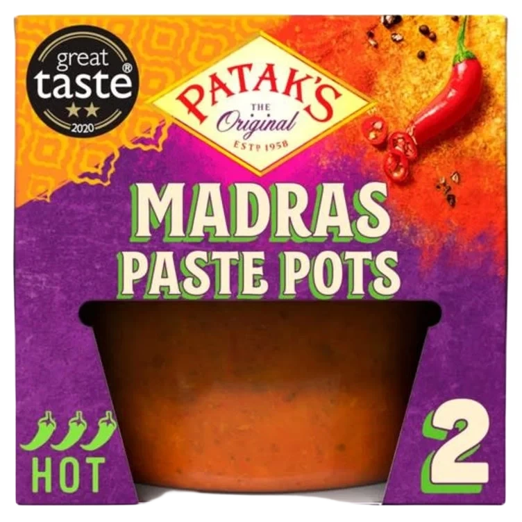 Madras Paste Pots 2x70g Patak's