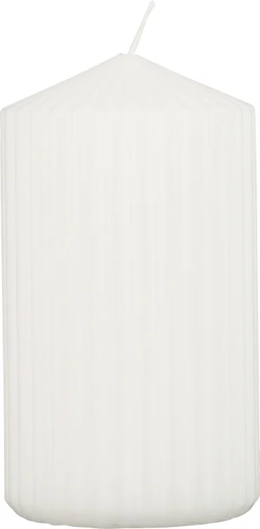 Kubbelys Hvit Rillet 12cm Unik