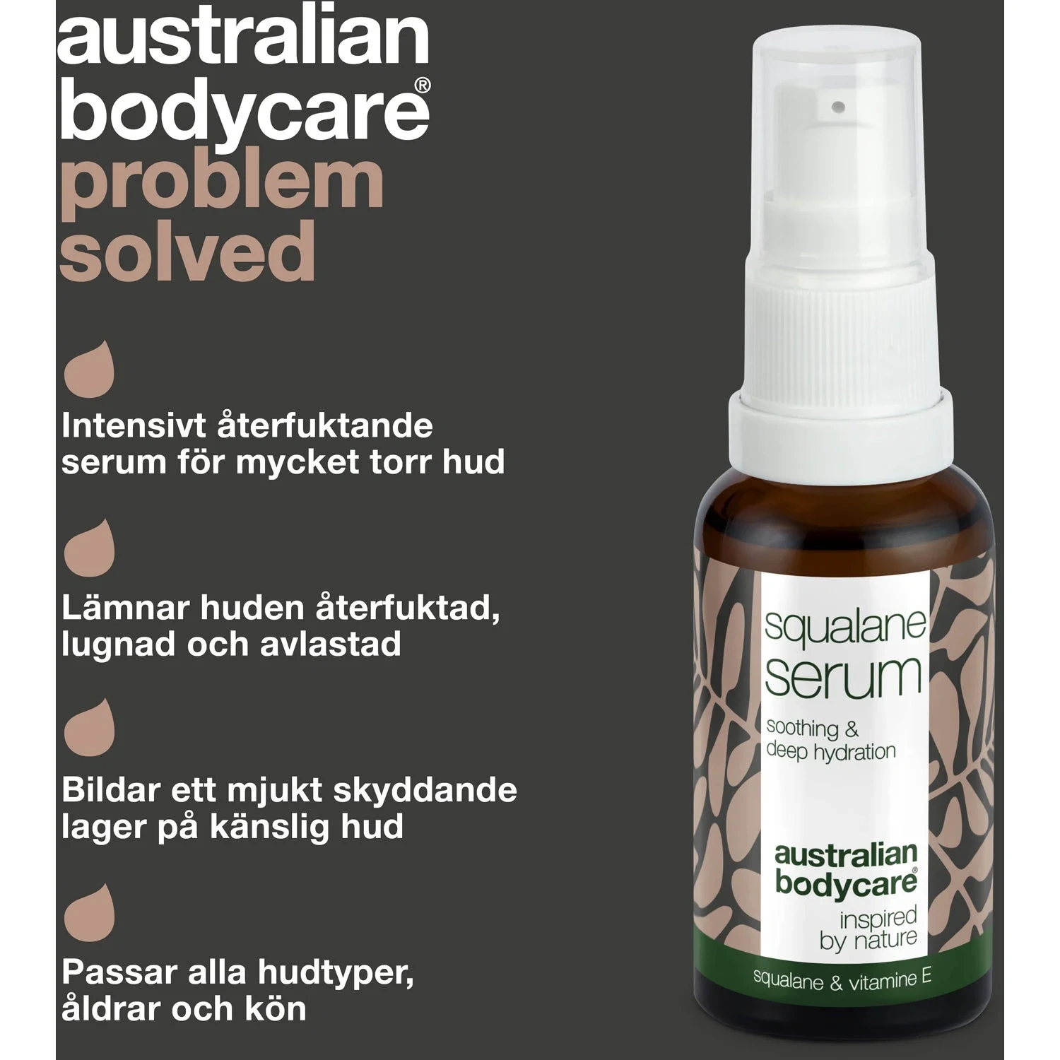 Australian Bodycare Squalane Serum – Lightweight Moisture Boost For Dry, Dehydrated And Dull Skin 30 ml