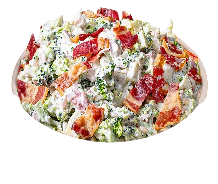 Brokkolisalat m/bacon pr. kg.