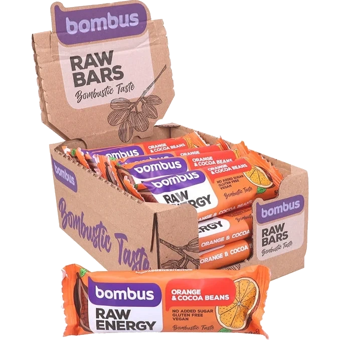 Energibar Apelsin & Kakaobönor 20-pack