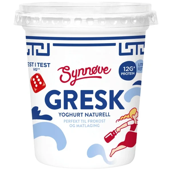 Yoghurt Gresk Naturell 350g Synnøve