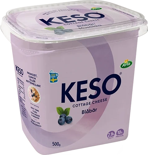 Cottage cheese blåbär 2.9% 500g
