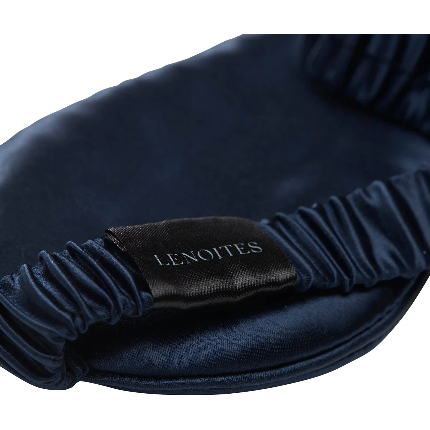 Lenoites Mulberry Silk Scrunchie Blue