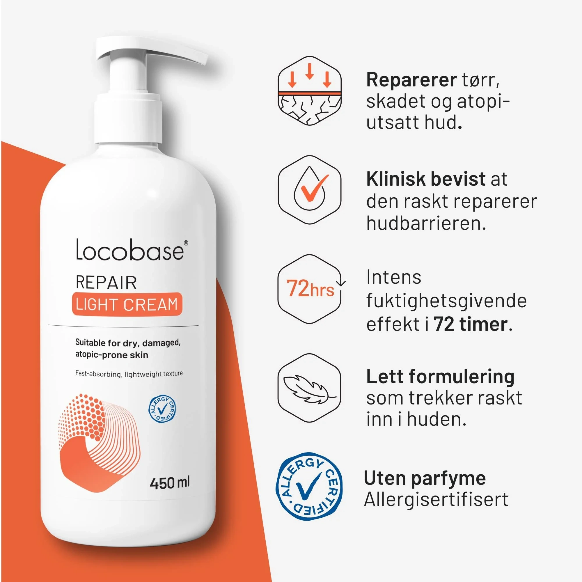 Repair Light Cream 450 ml, lätt kräm