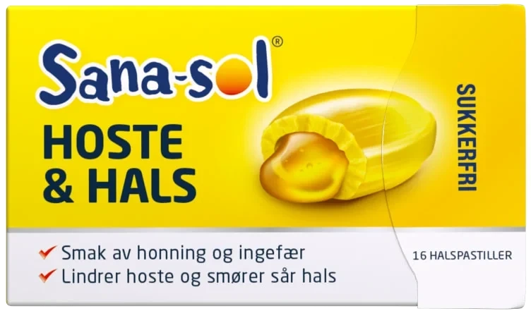 Sana-Sol Host&Hals Honning&Ingefær 48g