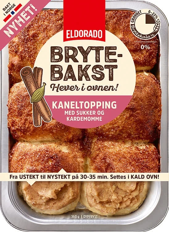 Brytebakst m/kanelsmør 360g Eldorado