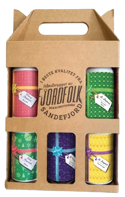 Juleøl Mix 2022 0,33lx6 boks Fjordfolk