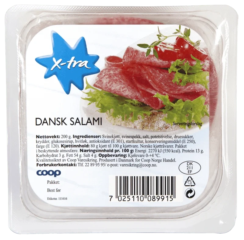 X-tra Dansk Salami 200g