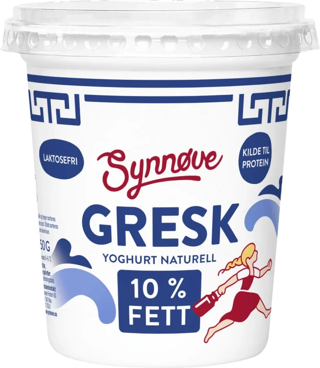 Yoghurt Gresk Naturell Laktosefri 350g Synnøve
