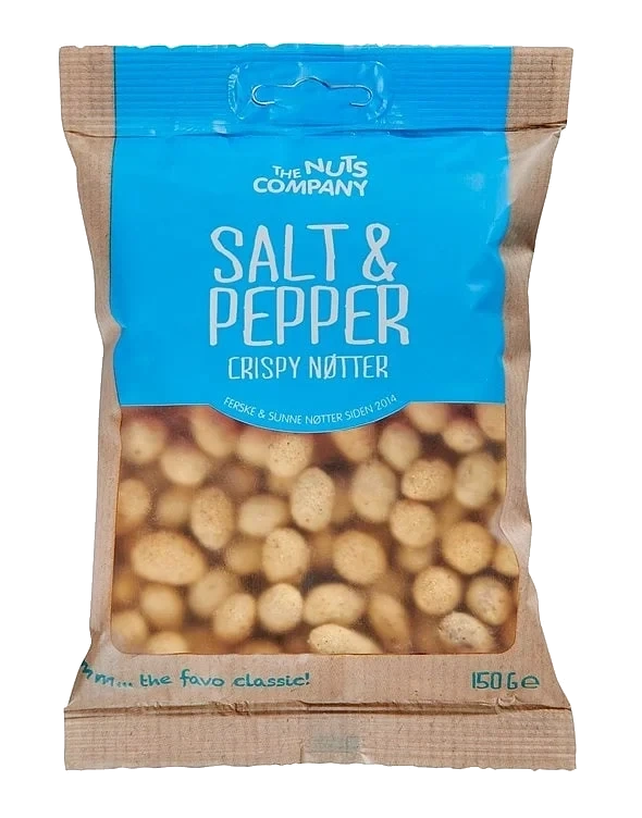 Peanøtter coatede - salt & pepper 150g