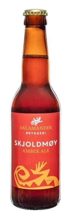Skjoldmøy Amber 0,33l flaske Salamander