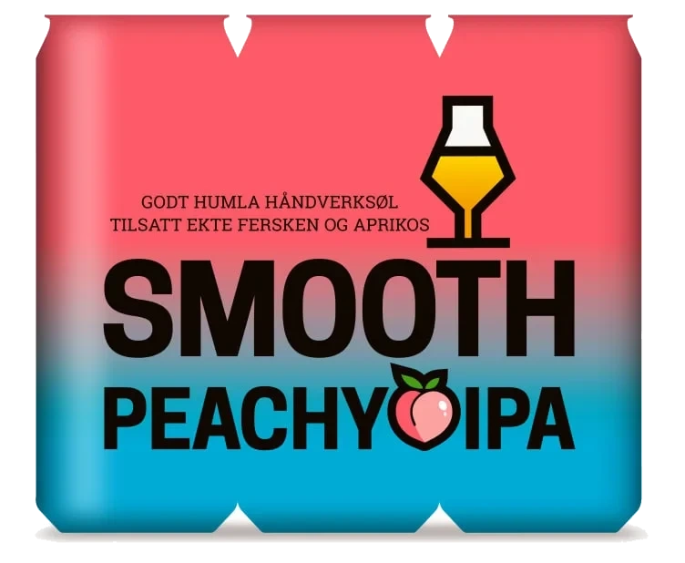 Smooth Peachy Ipa 0,5lx6 boks Klokk&Co