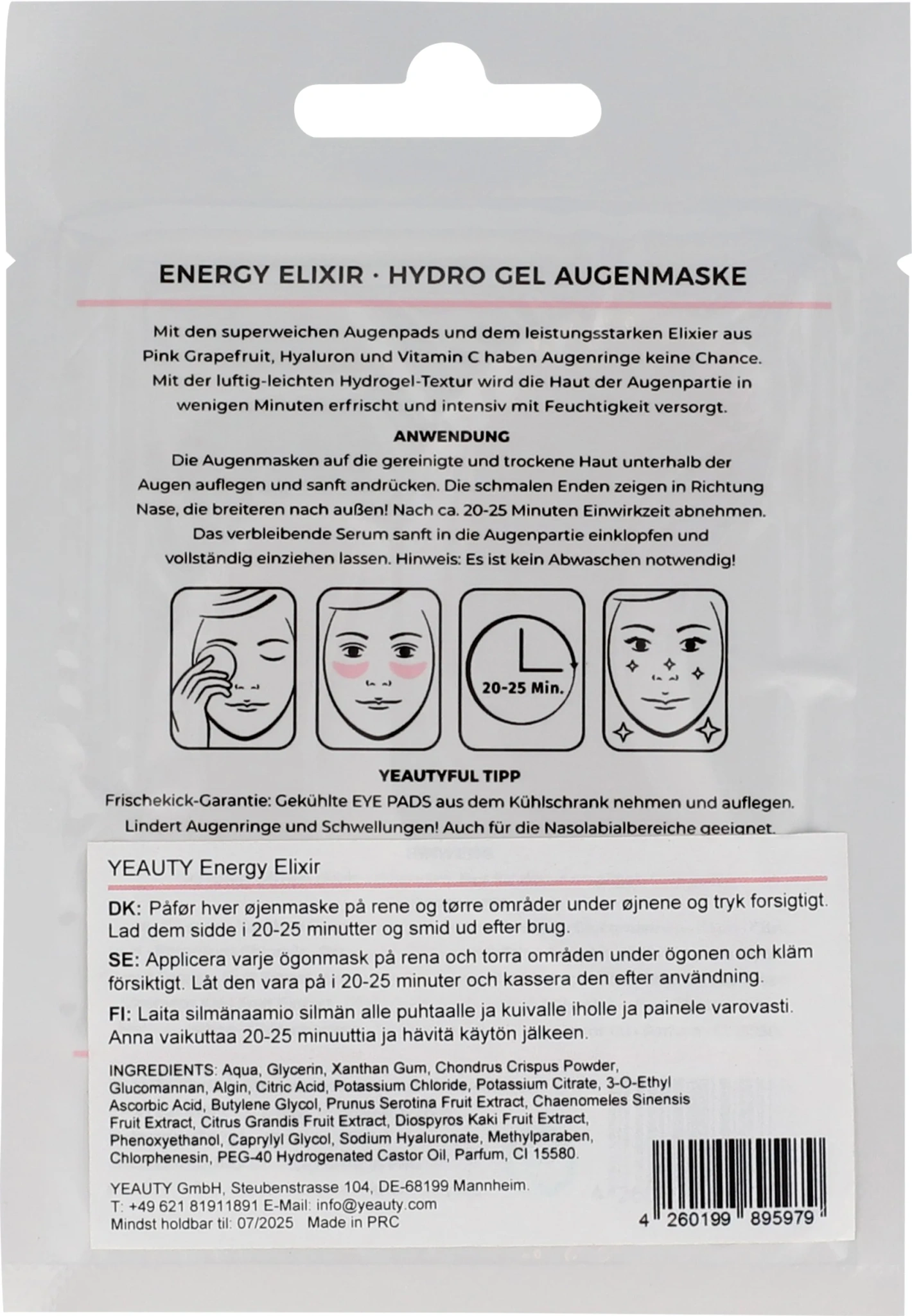 Energy Elixir Ögonmask