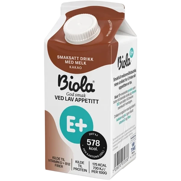 Biola E+ Plussdrikk Kakao 10x300ml