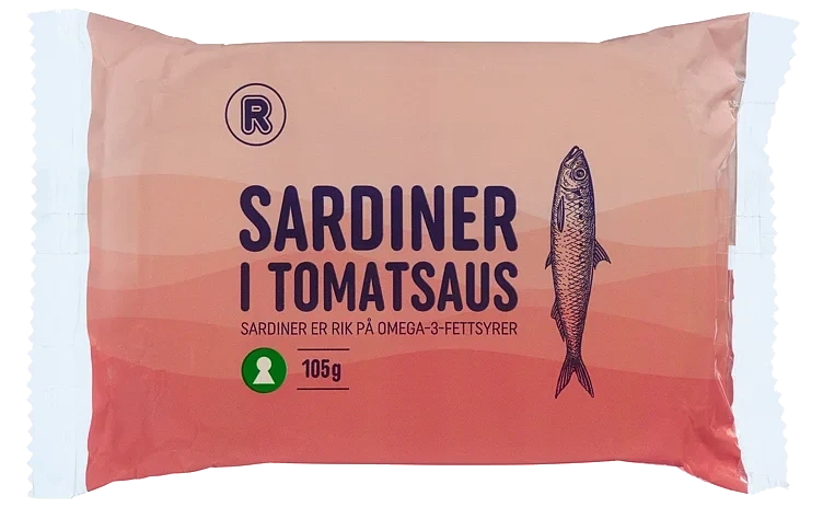 Sardiner i tomatsaus  105g