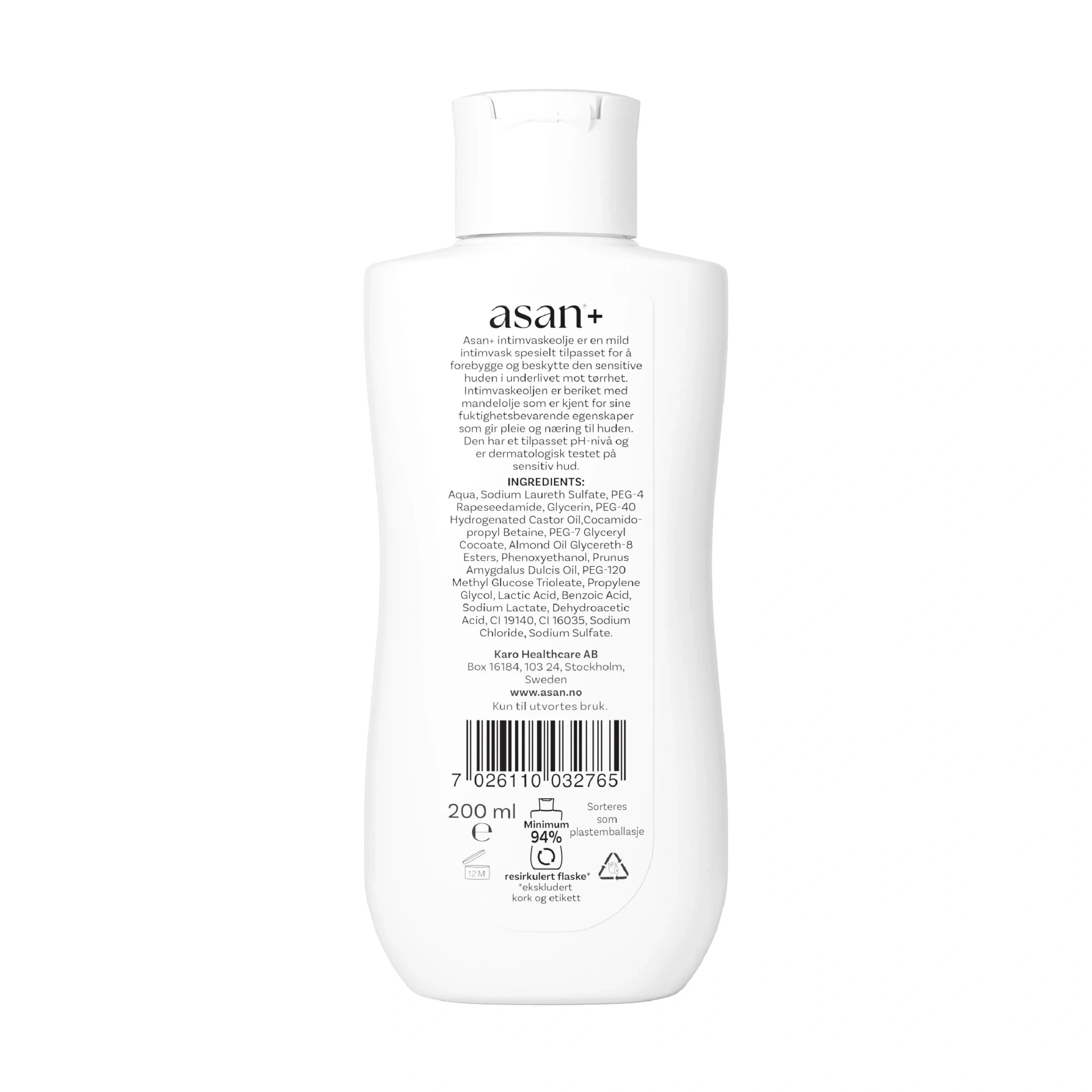 Asan+ Intimolje, 200 ml