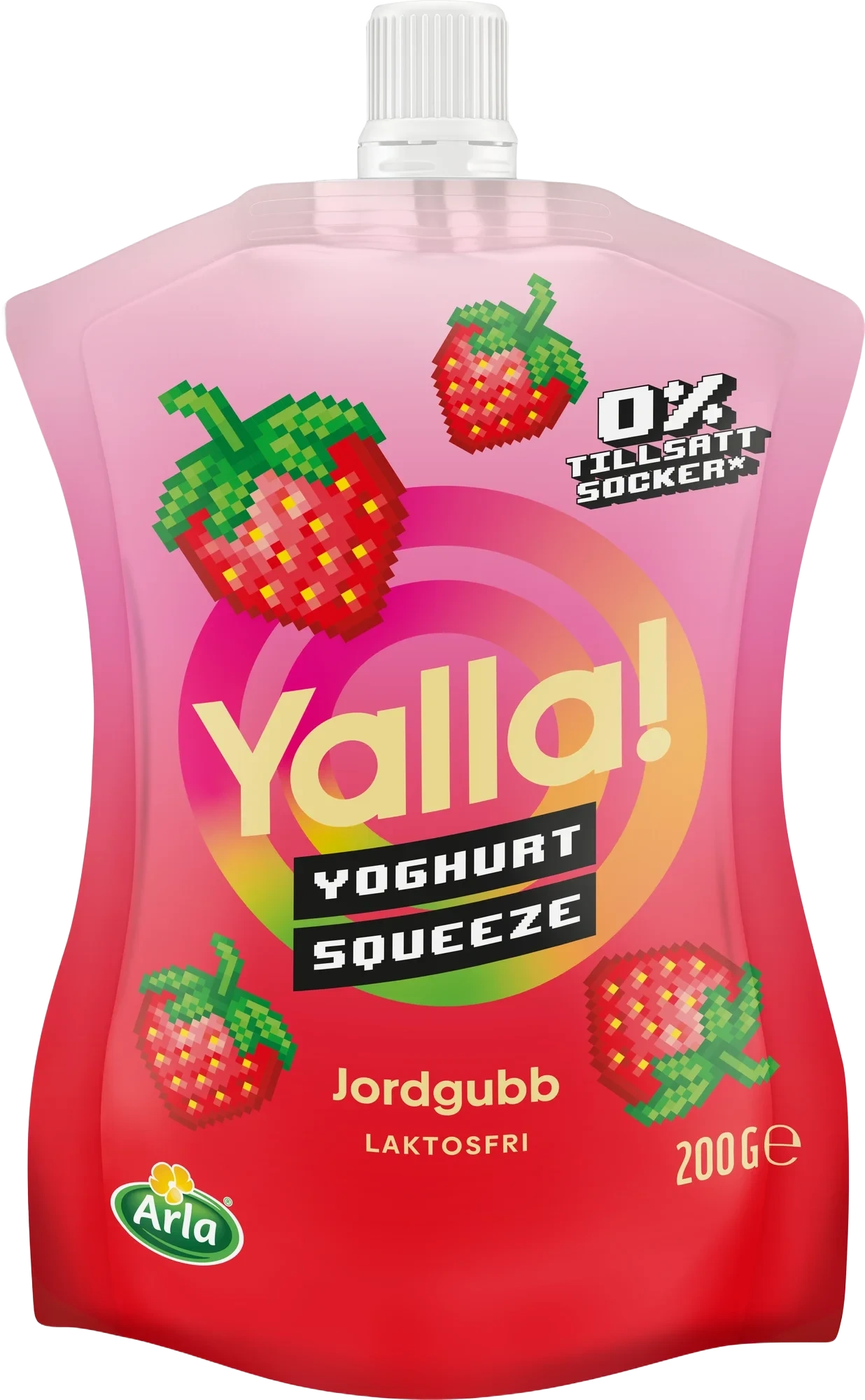 Yoghurt squeeze jordgubb