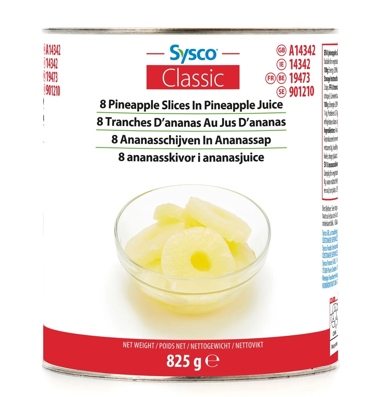 Ananasskivor i juice