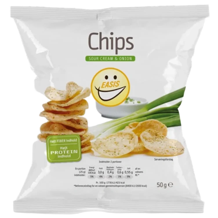 Chips Sour Cream & Onion 50g Easis