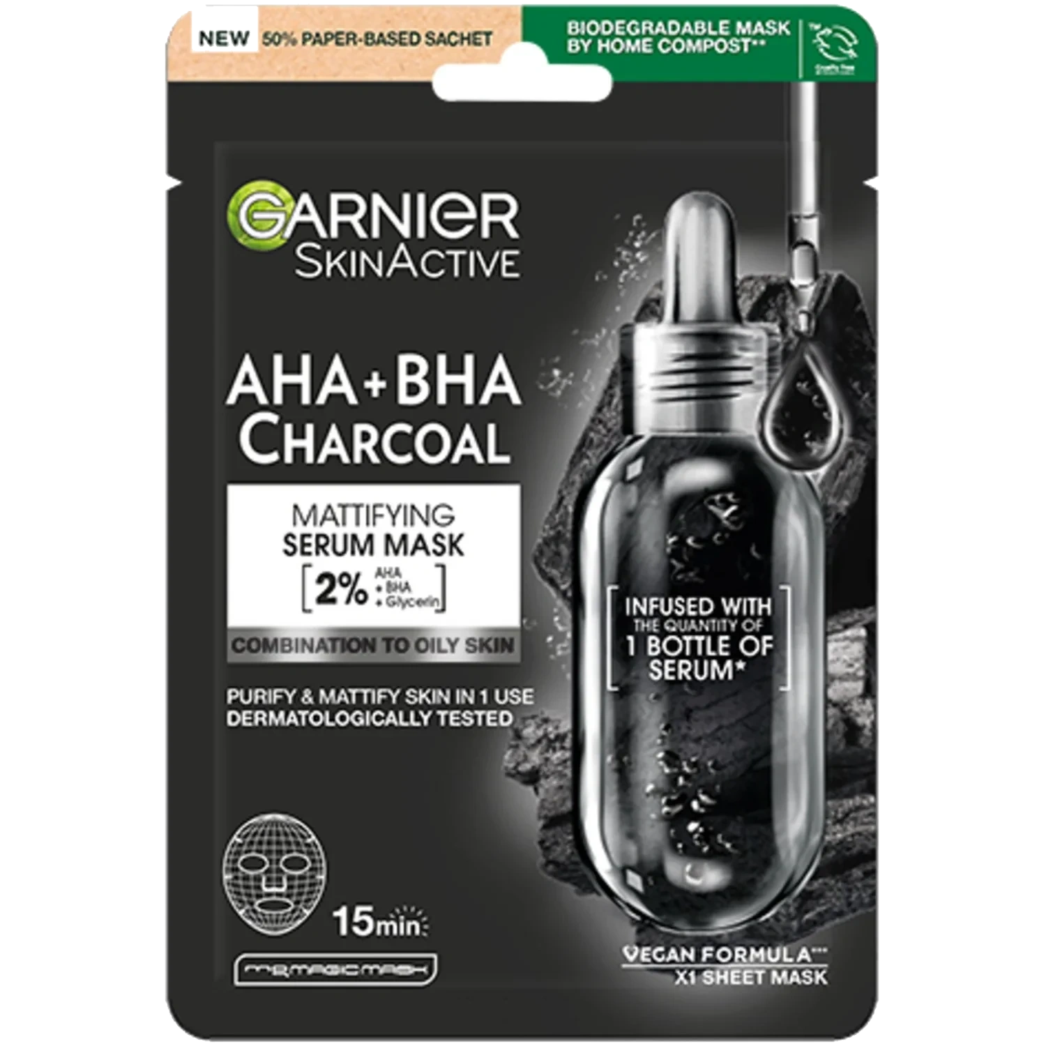 Garnier Maske Ansikt Pure Charcoal