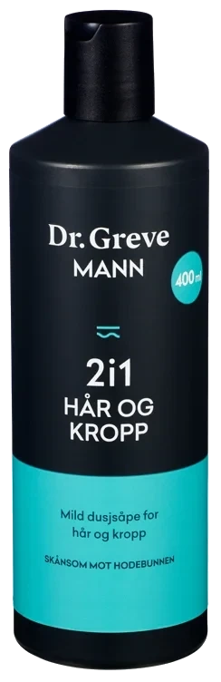 Dr Greve Mann 2i1 Hår og Kropp 400ml