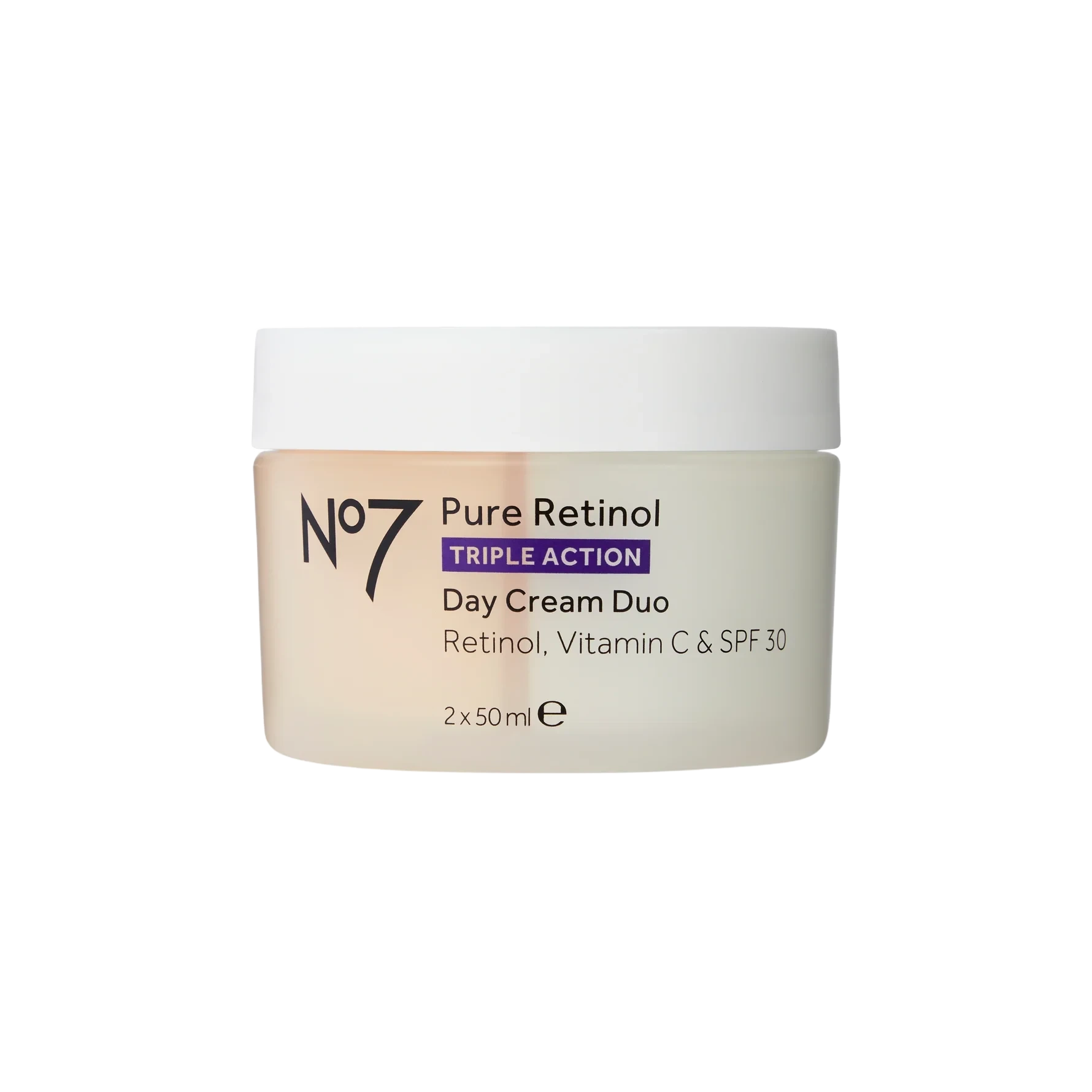 No7 Pure Retinol Triple Action Day Cream Duo 2 x 50ml