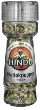 Hvitløkpepper Kvern Glass Hindu