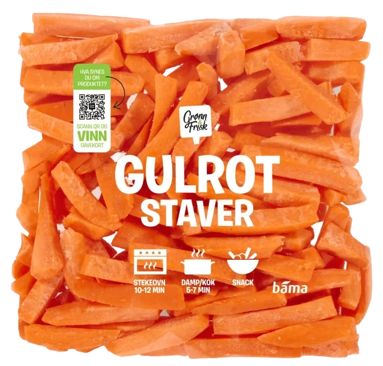 Gulrot Staver 400g