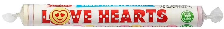 Swizzels giant love hearts norsk     52g