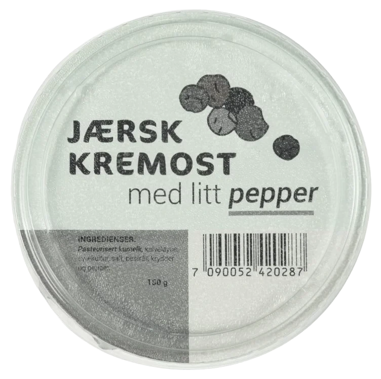 Jærsk Kremost - Pepper 150 g