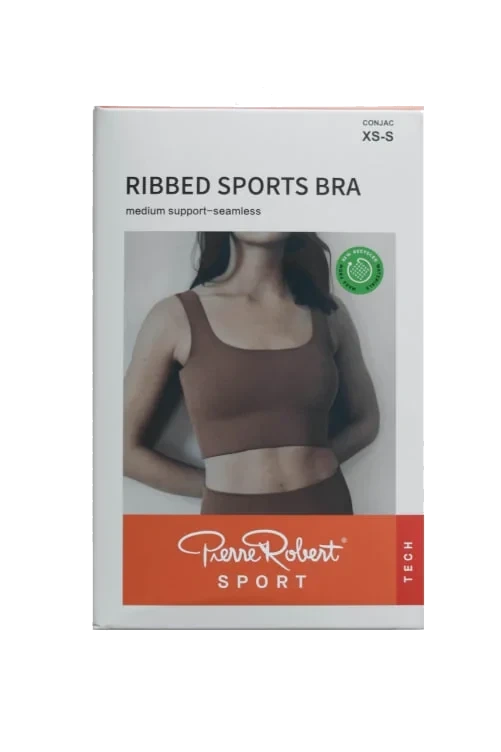 Sports Bra Ribbed Conjac Xs/S Pierre-Robert
