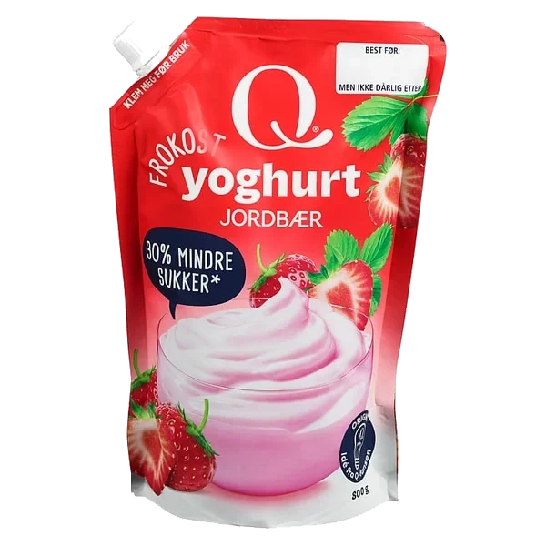 Frokostyoghurt Jordbær 800g Q